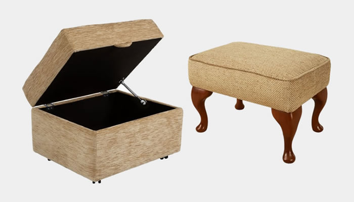 Celebrity Furniture Fabric Footstool Range